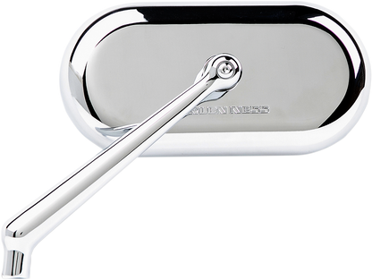 ARLEN NESS Oval Chrome Side View Mirror - Left - Part Number 13-171