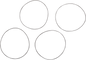 JAMES GASKET Piston Liner O-Ring - 4 Pack JGI-ST-11900027