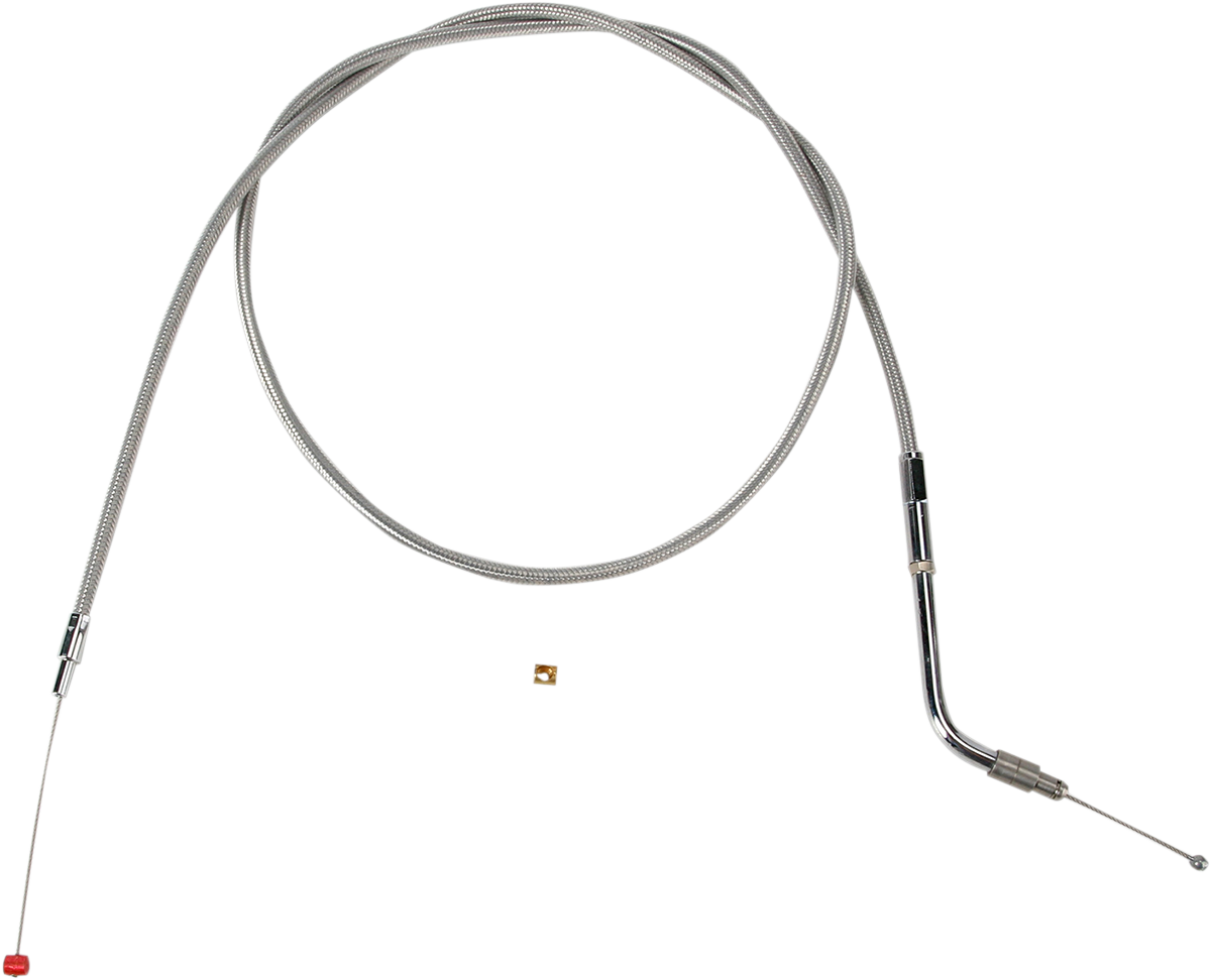 BARNETT Stainless Steel Throttle Cable - +6" - '02-'07 Touring 102303003506