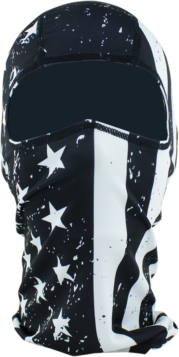 ZAN HEADGEAR Balaclava WBP091 – Full Coverage Mesh Face Mask with Flag Design