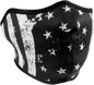 ZAN HEADGEAR Half Mask - Black and White Flag, WNFM091H