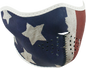 ZAN HEADGEAR Patriot Half Mask WNFM408H with Reversible Sugar Skull Design
