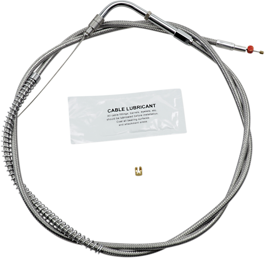 BARNETT Stainless Steel Throttle Cable - +8" - '96-'01 Touring 10230300208