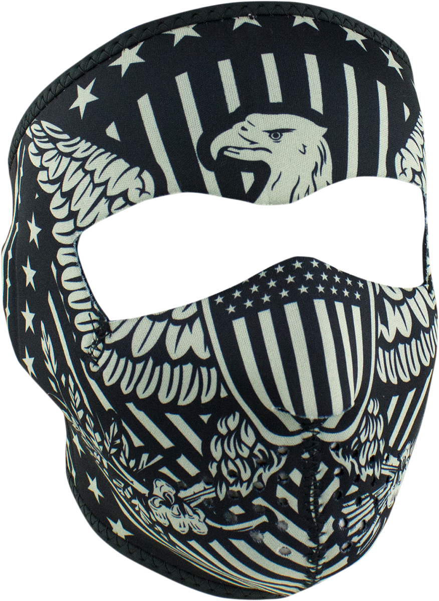 ZAN HEADGEAR Vintage Eagle Full-Face Mask WNFM412 - Wind Resistant Neoprene Face Cover