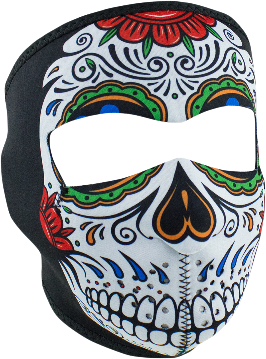 ZAN HEADGEAR Muerte Skull Full-Face Mask WNFM413 for Cold Weather and Wind Resistance