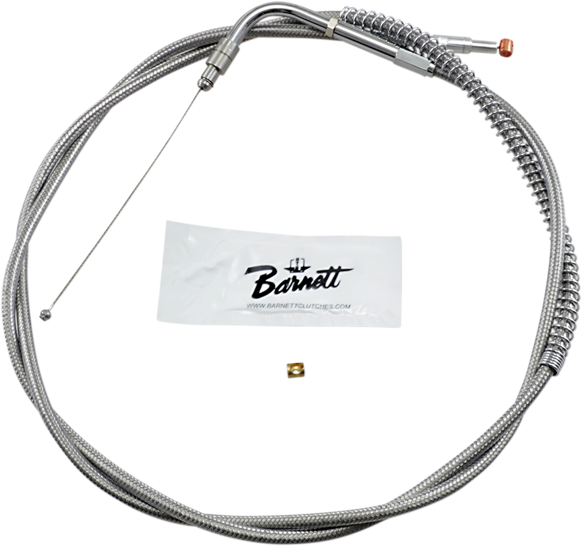 BARNETT Stainless Steel Throttle Cable - +10" - '96-'01 Touring 102303002010