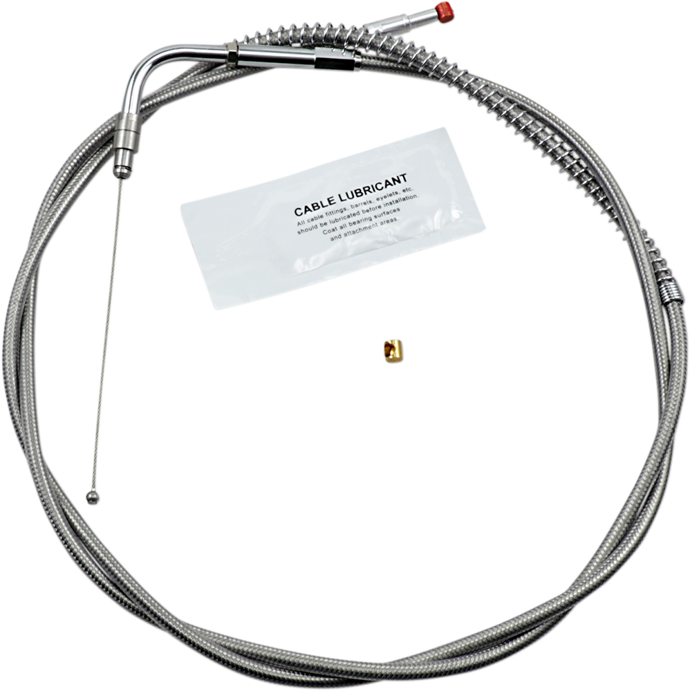BARNETT Stainless Steel Throttle Cable - +12" - '96-'01 Touring 102303002012