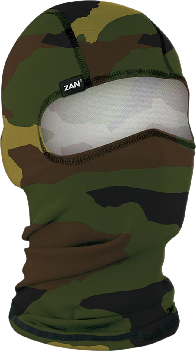 ZAN HEADGEAR Polyester Balaclava WBP118 – Woodland Camo for Head, Neck & Face Protection