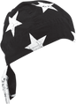 ZAN HEADGEAR Flydanna® Head Wrap Z903 - Black and White Vintage American Flag