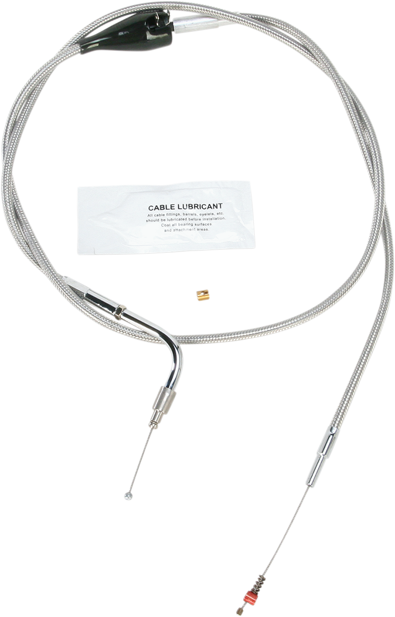BARNETT Stainless Steel Idle Cable - Cruise - +8" - '02-'06 FLH 10230410028