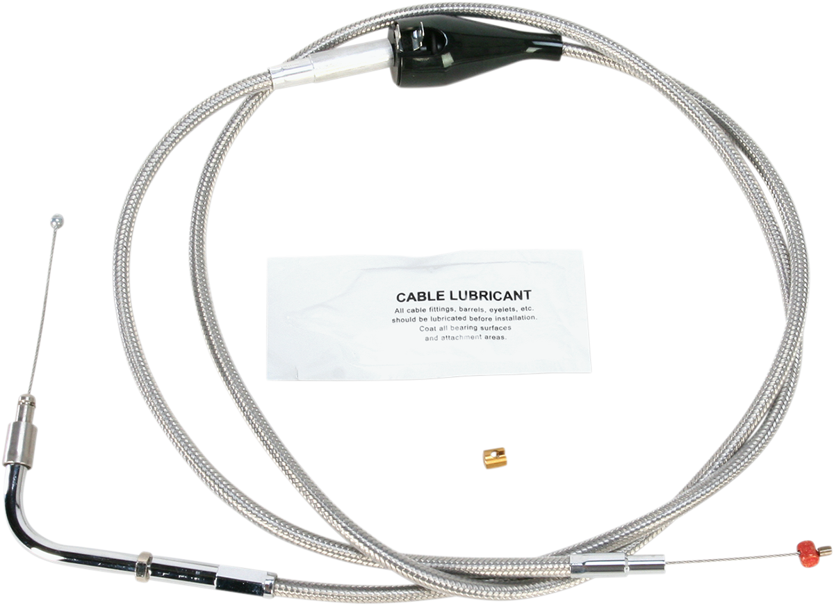 BARNETT Stainless Steel Idle Cable - Cruise - +8" - '96-'01 Touring 10230410048
