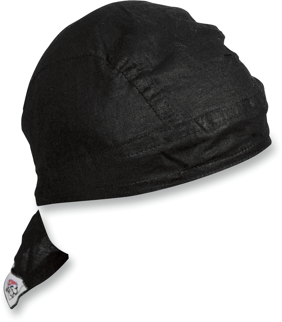 ZAN HEADGEAR Flydanna® Head Wrap - Black Z114 for Motorcycle and Outdoor Enthusiasts