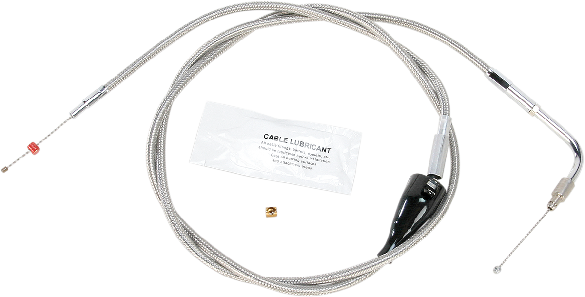 BARNETT Stainless Steel Idle Cable - Cruise - +12" - '96-'01 Touring 102304100412