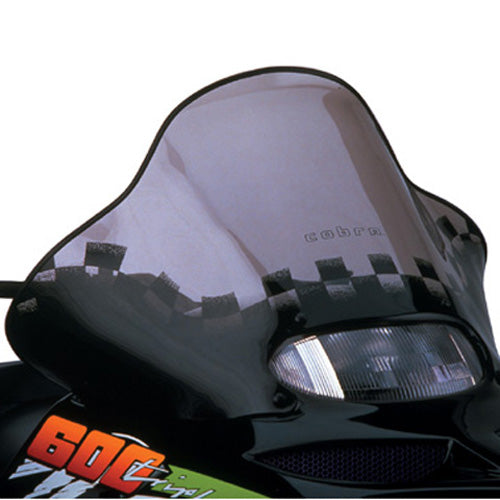 Powermadd 12530 Flared Windshield with Smoke Black Flags for ATV and UTV