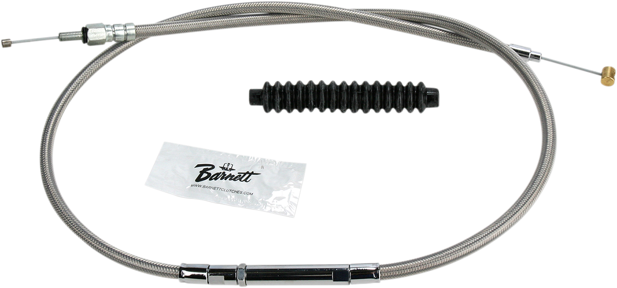 BARNETT High-Efficiency Stainless Steel Clutch Cable for Harley-Davidson - Standard - Buell 1023110002