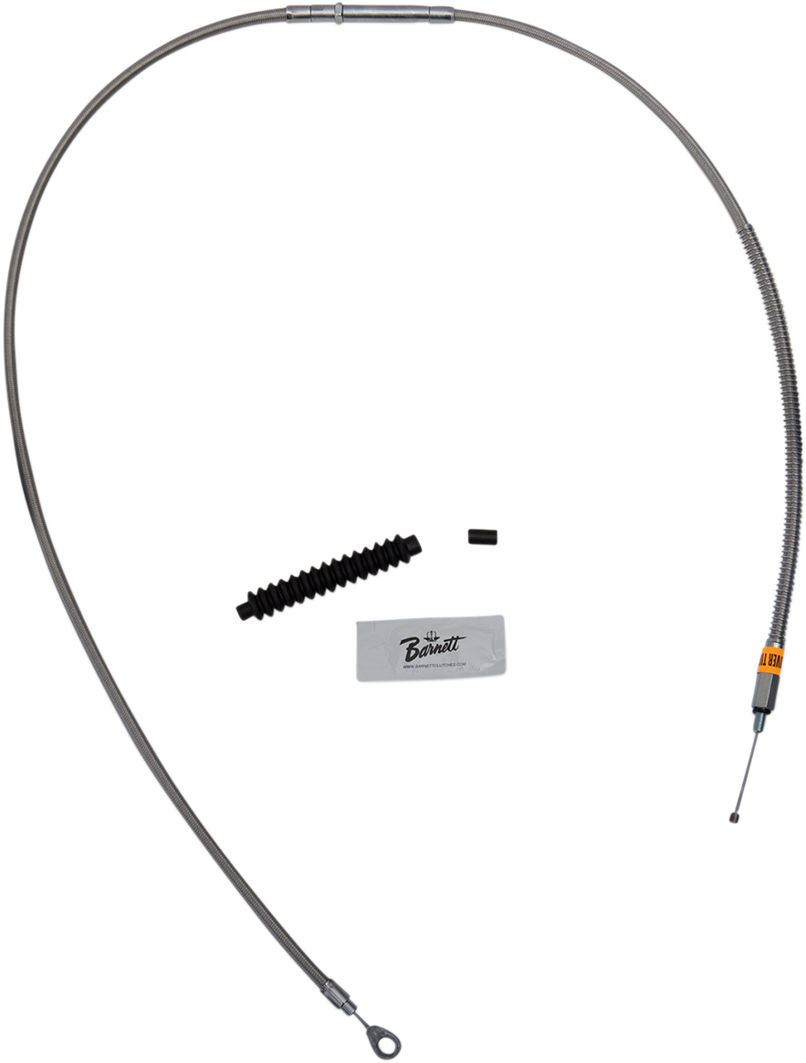 BARNETT High-Efficiency Stainless Steel Clutch Cable for Harley-Davidson - Standard - '89-'06 Touring 1023010005HE