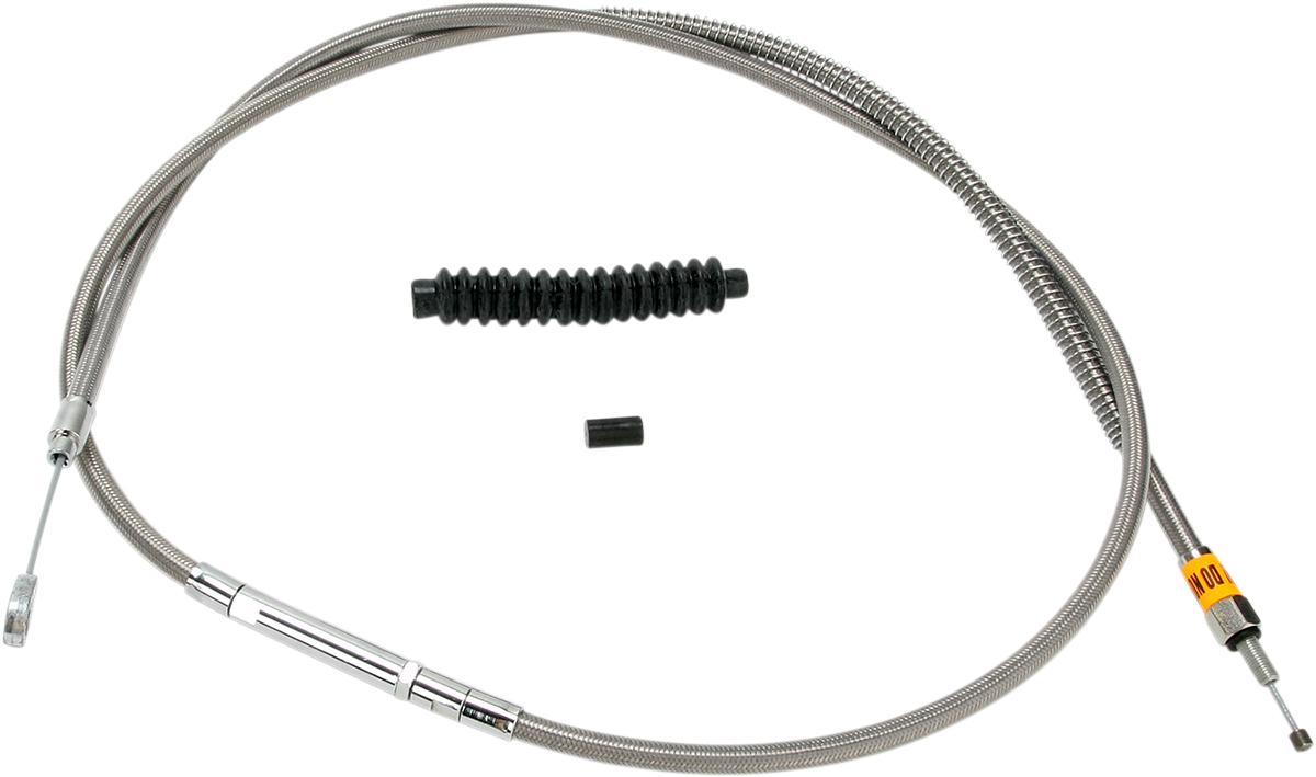 BARNETT High-Efficiency Stainless Steel Clutch Cable for Harley-Davidson - +6" - '93-'03 Dyna 102301000606
