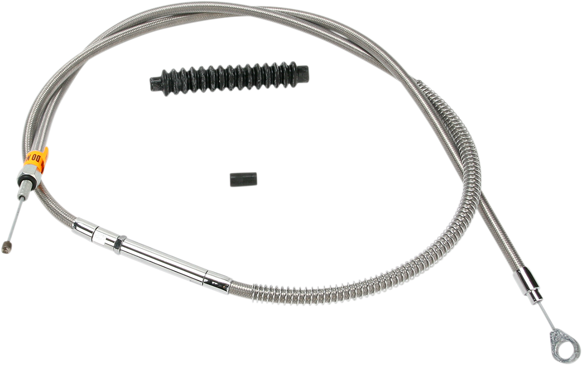 BARNETT High-Efficiency Stainless Steel Clutch Cable for Harley-Davidson - Standard - Dyna/Softail 1023010007HE