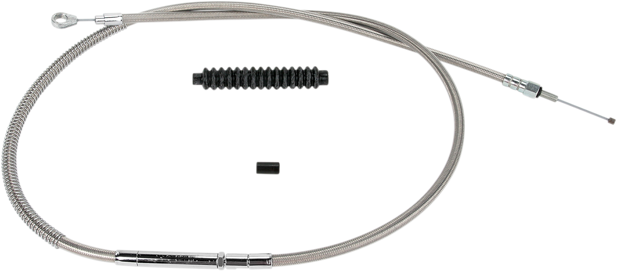 BARNETT High-Efficiency Stainless Steel Clutch Cable for Harley-Davidson - Standard - '87-'99 1023010010HE
