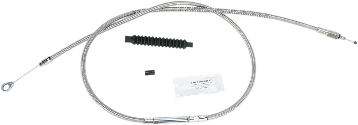 BARNETT High-Efficiency Stainless Steel Clutch Cable for Harley-Davidson - +6" - '06-'16 Dyna 102301003206
