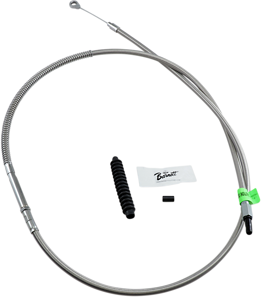 BARNETT High-Efficiency Stainless Steel Clutch Cable for Harley-Davidson - +6" - '07-'14 Softail 102301003606