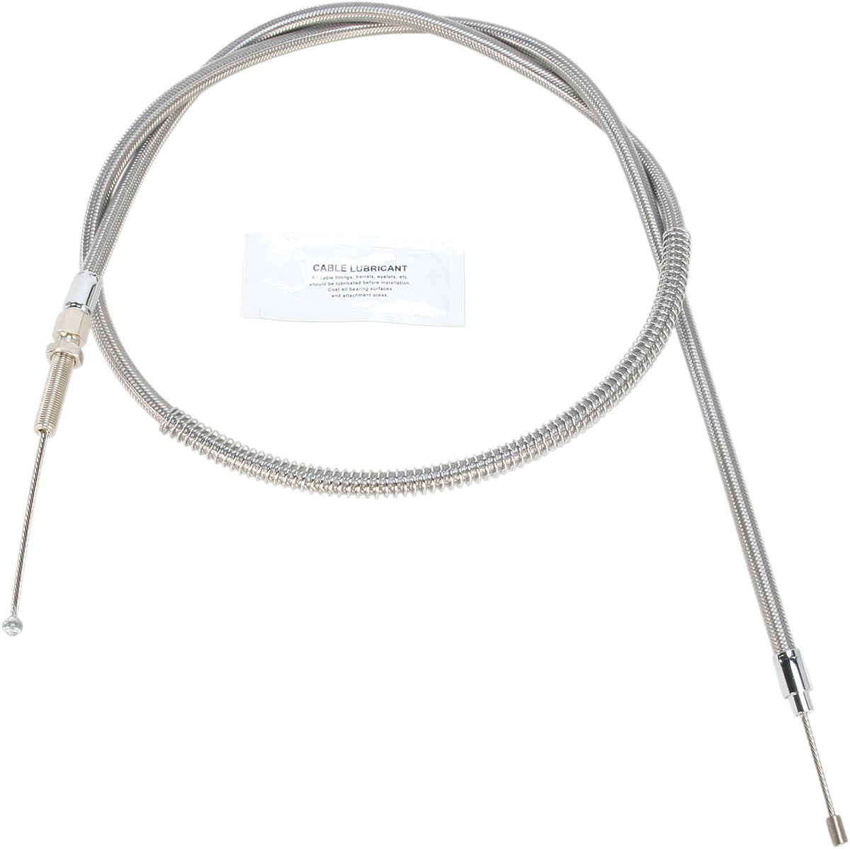 BARNETT High-Efficiency Stainless Steel Clutch Cable for Harley-Davidson - +6" - '68-'85 102301001406