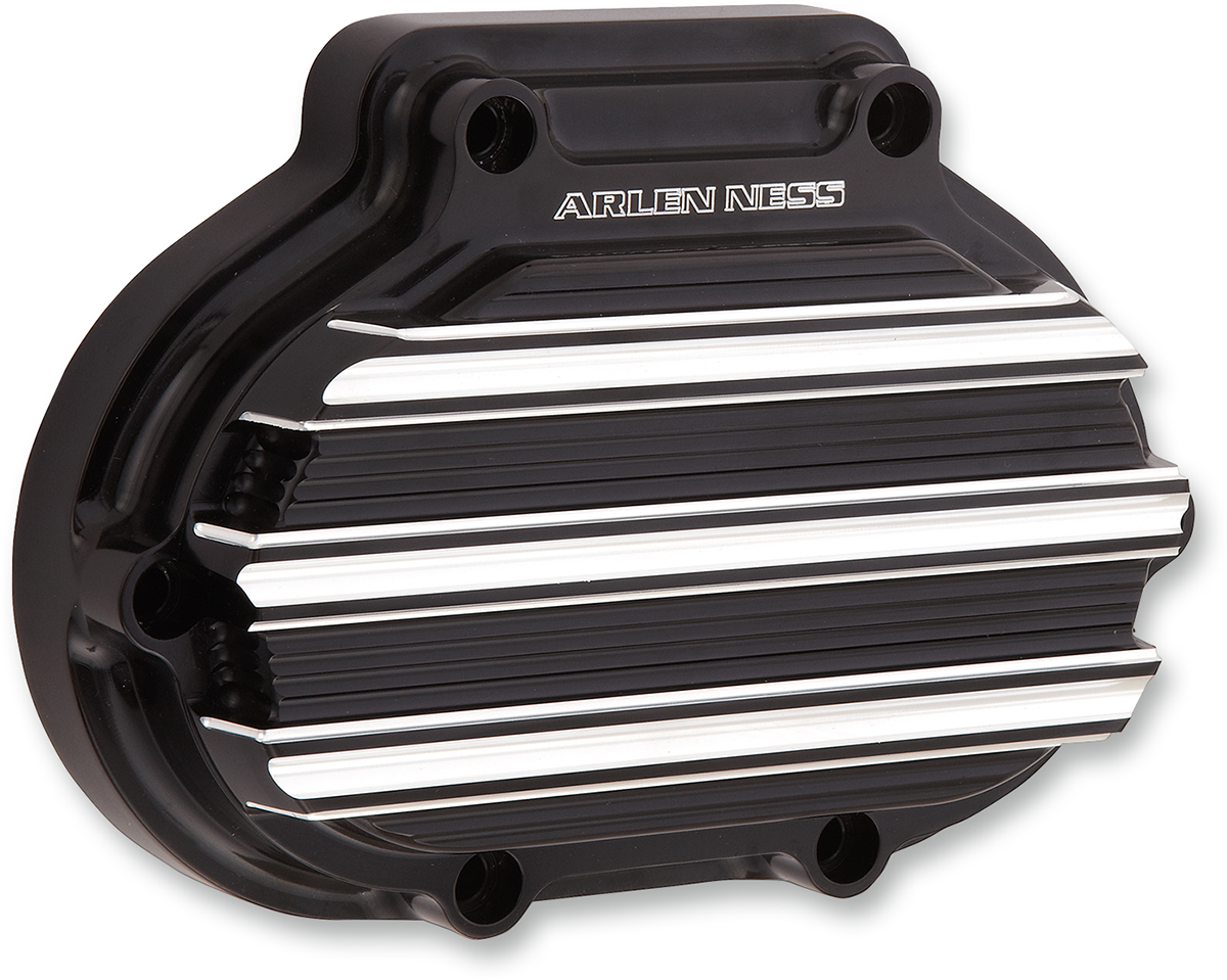 ARLEN NESS 10-Gauge Transmission Side Cover - Black/Machined - Harley-Davidson 03-813