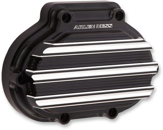 ARLEN NESS 10-Gauge Transmission Side Cover - Black/Machined - Harley-Davidson 03-813