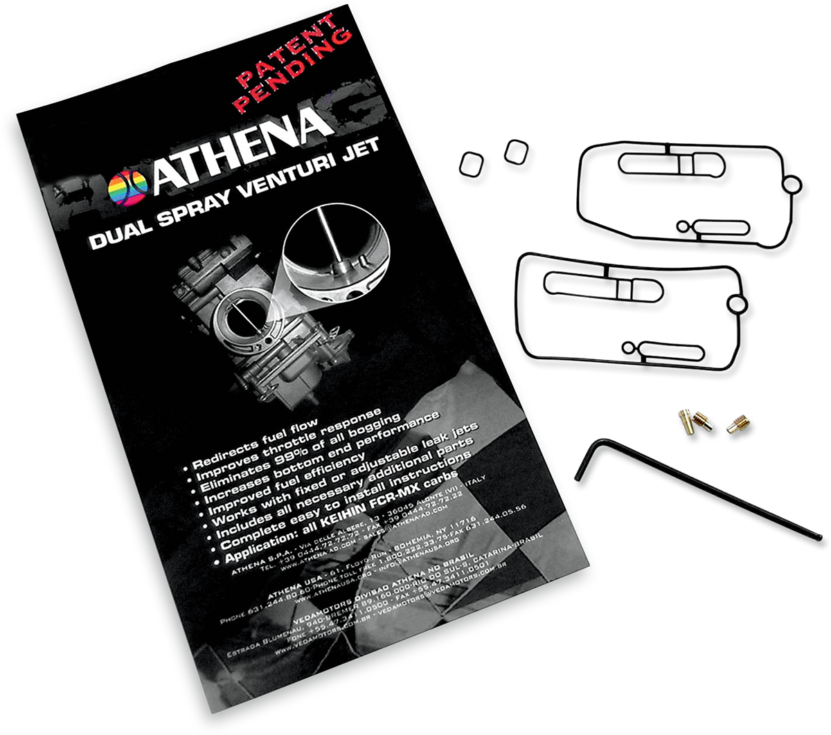 ATHENA Dual Spray Venturi Jet Kit - Keihin FCR-MX Carburetor P400000180002