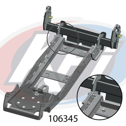 KFI UTV Pro 2.0 Tube Polaris Glacier Adapter (Part Number 106345)