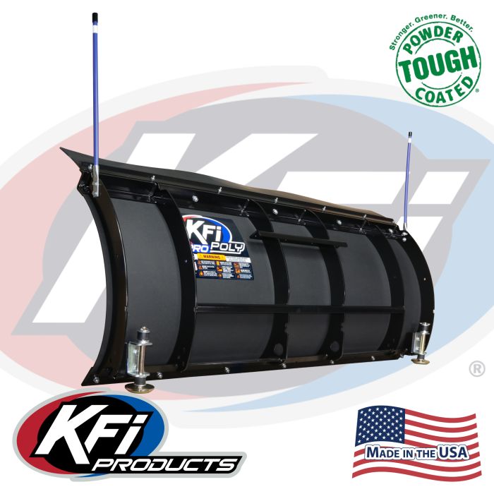 KFI 60-Inch UTV Pro-Poly Straight Blade Plow - Durable and Versatile Snow Removal Equipment