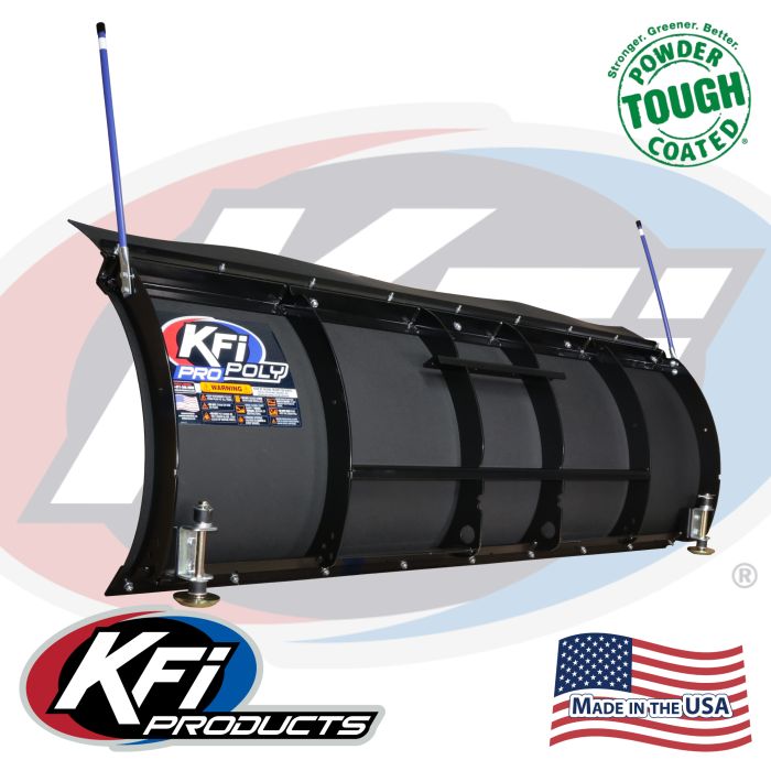 KFI 72-Inch UTV Pro-Poly Straight Blade Snow Plow - Durable and Efficient for Utility Terrain Vehicles