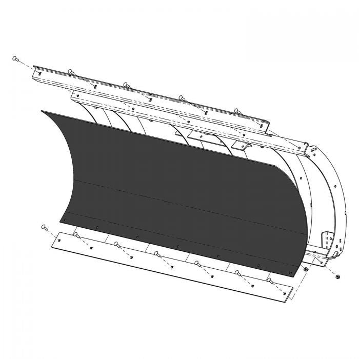 KFI Poly Blade Replacement 72 inch - Durable Tractor Blade for Heavy-Duty Use