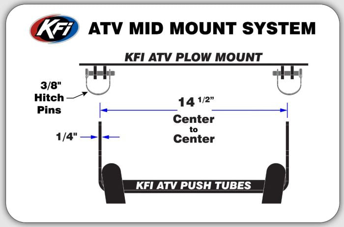 KFI Brute Force 450 Snow Plow Mount - Model 106560 for Heavy-Duty Snow Removal