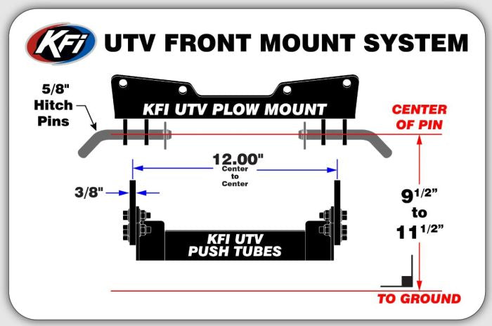 KFI Plow Mount for Axis X550 and X750 / Hisun Stryker 550X - Part #106670