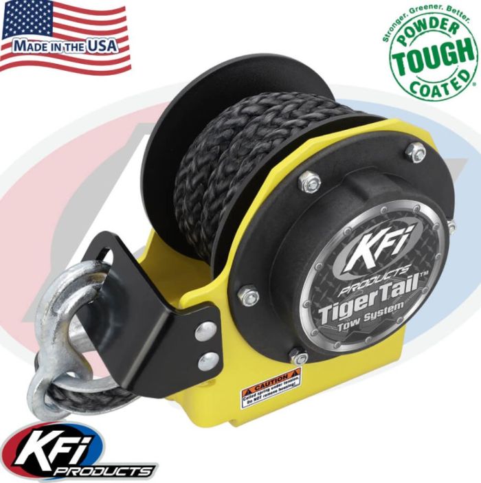 KFI Tigertail-Can-Am Yellow (Part Number 101120-CY) Heavy-Duty Brush Guard