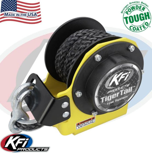 KFI Tigertail-Can-Am Yellow (Part Number 101120-CY) Heavy-Duty Brush Guard