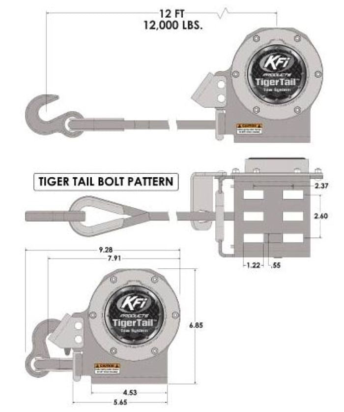 KFI Tigertail-Red Part 101120-RD – Durable and High-Performance Utility Tool