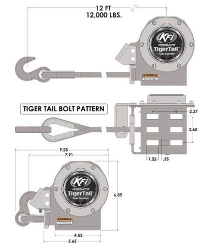KFI Tigertail-Red Part 101120-RD – Durable and High-Performance Utility Tool