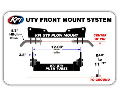 KFI PLOW Mount Seasonal Bracket for Defender HD11 - Heavy Duty Snow Plow Mounting Solution