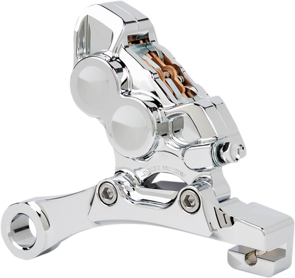 ARLEN NESS 4-Piston Rear Brake Caliper for 11.8-inch Rotors – Chrome, Part Number 02-324