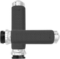 AVON GRIPS Vibration Dampening Memory Foam Grips - Small - TBW - Chrome MF-63-CH-FLY