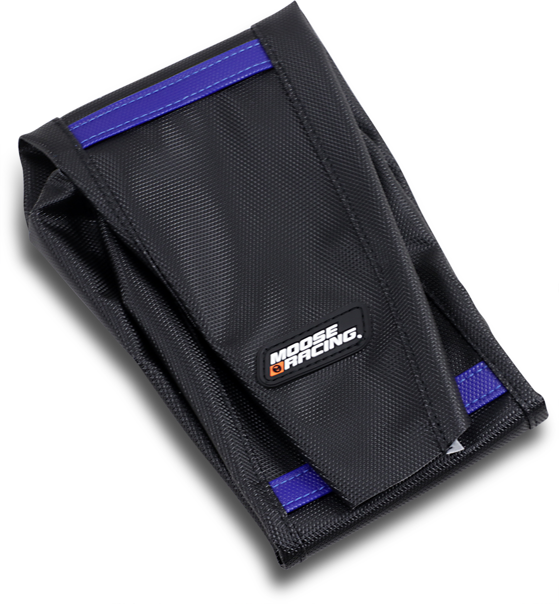 MOOSE OFFROAD Ribbed Seat Cover - Black Cover/Blue Ribs - Husqvarna '19-'23 HQV45018-332