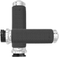 AVON GRIPS Vibration Dampening Memory Foam Grips - Medium - Chrome MF-63A-CH