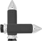 AVON GRIPS Vibration Dampening Memory Foam Grips - Large - Spike - Chrome MF-63B-CH-SPK