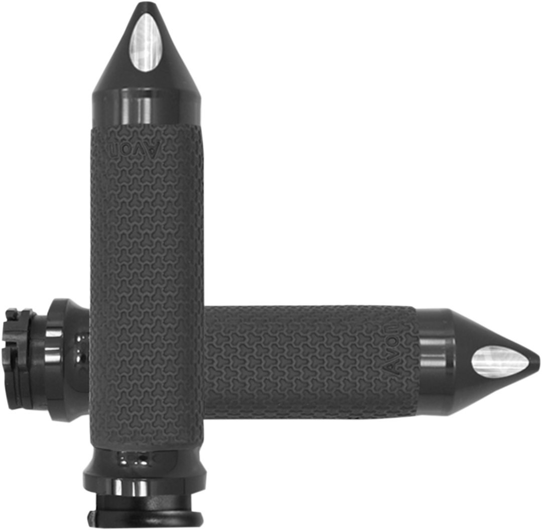 AVON GRIPS Vibration Dampening Memory Foam Grips - Small - Spike - Black MF-63-ANO-SPK