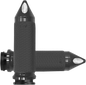 AVON GRIPS Vibration Dampening Memory Foam Grips - Large - Spike - TBW - Black MF-63B-AN-FL-SP