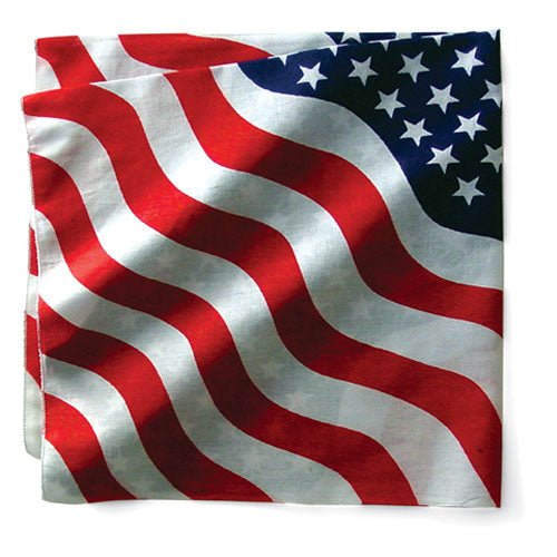 Bobster B005 100% Cotton Wavy Bandanna - Premium USA Made 22 x 22 Inches