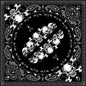 Bobster B140 22 x 22 Inch Skull Row 100% Cotton Bandana