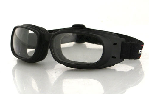Bobster BPIS01C Piston Goggle with Black Frame and Clear Lens